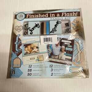 New Hot Off The Press Finished In A Flash Family Scrapbook Kit Scrapbooking